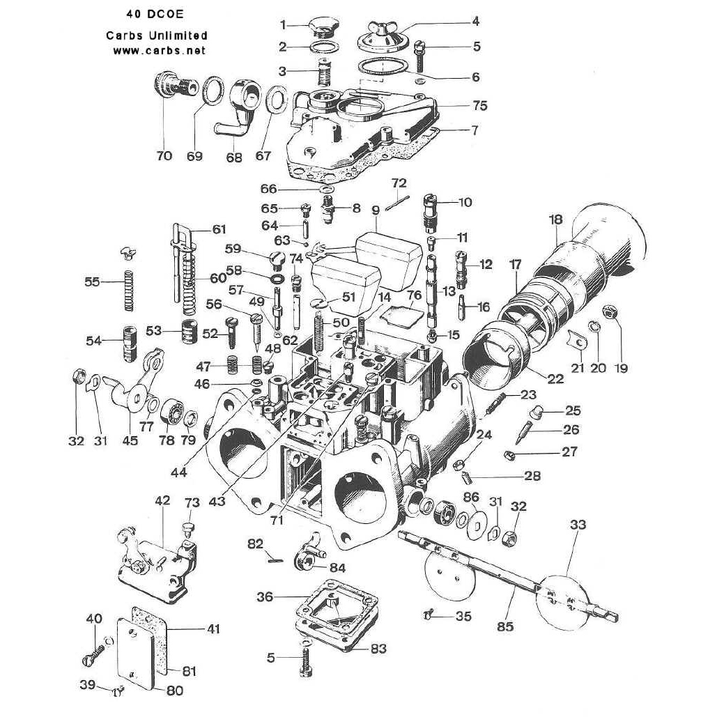 WEBER DCOE,IDF,IDA,DCOM Ζιγκλέρ Βενζίνης /Οριζόντια (Πλάγια) - Image 2